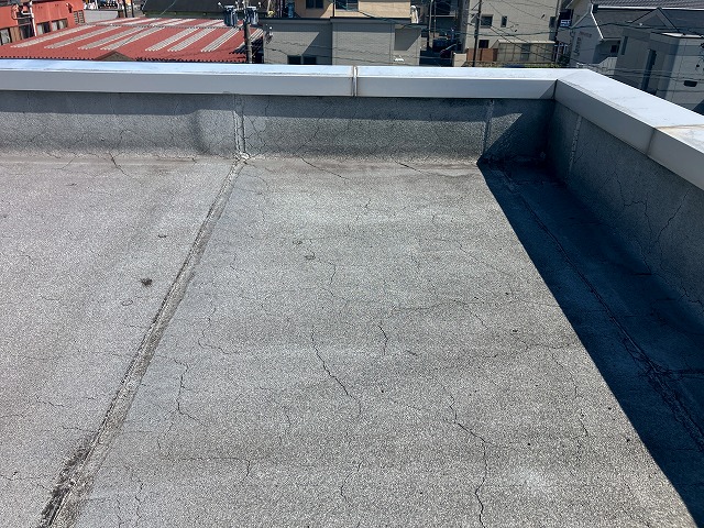 経年劣化した防水